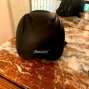 Ovation riding helmet, black. Gently used for riding lessons. No falls.